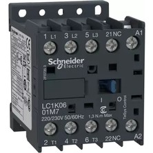 Schneider Electric LC1K0601M7 Tesys K Kontaktör 3 Kutup 6A Ac3 220VAC 1nk