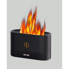 Savarga Aromatik Oda Kokusu Difüzörü Alev Tasarımlı LED Işıklı Nemlendirici