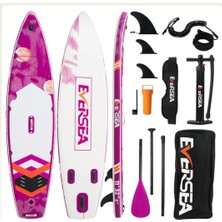 Eversea 335 cm x 82 cm x 15 cm Şişme Paddle Board – Şişme Sup Board 195 kg Taşır Şişme Sörf Tahtası