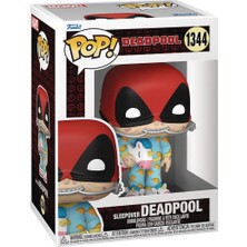Funko Pop 1344 Marvel: Deadpool - Sleepover Deadpool Figür Modeli Boyutlu Eğlenceli Koleksiyon
