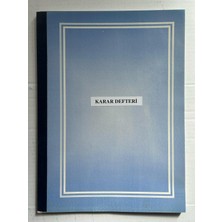 Kültür Matbaası Karar Defteri Düz Yazısız