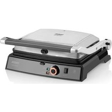 ARZUM AR-2025 2000 W Güçlü Tost Makinesi Gri Renk Alüminyum Plaka ile Çift Taraflı Pişirme