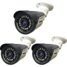 IDS 5MP Lens 1080P AHD Full HD Güvenlik Kamerası - 18 Nano LED Gece Görüşlü Beyaz Renk Su Geçirmez