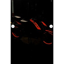 Banxtre Tvs Apache Rtr Için Reflektörlü Kırmızı Renk Komple Sticker Seti