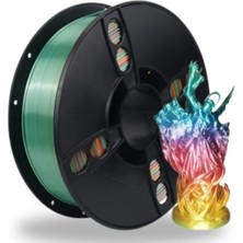 Kingroon Silk Rainbow (Gökkuşağı) Pla Filament Rainbow Makron - High Speed (600MM/S) - Bambu Lab ve K1 Uyumlu - 1.75MM 1 kg