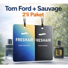 Freshair Freshaır Araç Kokusu 2'li Set Tom Ford & Sauvage Oto Asma Koku Kalıcı Araç Parfümü