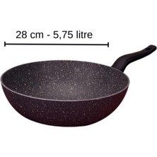 Lavonni Lavonnı 28 cm Granıt Wok Tava