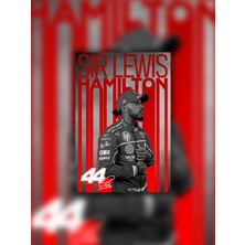 Tugo A4 Boyutunda Metal Lewis Hamilton Tablosu