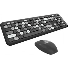 Marsilyan Mofii NO666 Siyah Gri Klavye Mouse Set