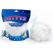 KITTYS Sabunlu Banyo Lifi Hamam Beyaz Sabunlu Duş Lifi