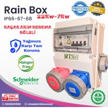 MTSevcharger 22 Kw 7.4 Kw Schneider Elektrikli Araç Şarj Cihazı Için İP66 Kombinasyon Kutusu Kacak Akım Roleli 5/32 3/32 Hallogen Free