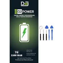 DJ Apple iPhone 7 Uyumlu Yüksek Amperli 2300 mAh Batarya + Tamir Seti Güçlendirilmiş Pil
