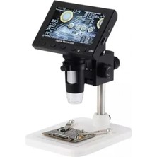Marsilyan - 1000X 2.0mp USB Dijital Elektronik Mikroskop 8 LCD Ekran VGA Büyüteç Dm4-S