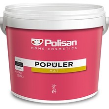 Polisan Popüler Mat Plastik İç Cephe Boyası Dingin Gri 10 kg Kolay Uygulama Özelliği İle