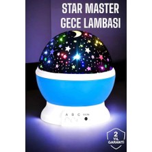 Epilons Yıldızlı Gökyüzü Projeksiyon Gece Lambası Hareketli Işık Şovu