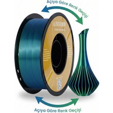 Kingroon Silk Çift Renk (Dual) Pla Filament Mavi-Yeşil - High Speed (600MM/S) - Bambu Lab ve K1 Uyumlu - 1.75MM 1 kg