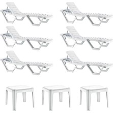 Retro Art Holiday Capissi 6'lı Şezlong Seti