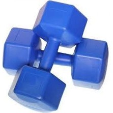 Marsilyan 10KG Plastik Köşeli Dambıl 2 Parça (4887)