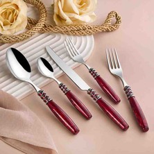 Arow Tr 7022 Pink&more 30 Prç Kirmizi Silver Ckb Seti