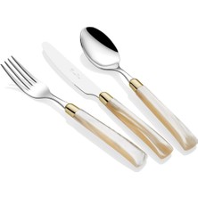 Rivadossi Giada Ring Kemik 75 Parça Çatal Bıçak Seti