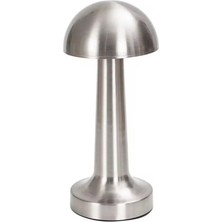 Epilons Şarjlı Kablosuz Mantar Masa Lambası Dokunmatik 3 Renk LED Modern Tasarım