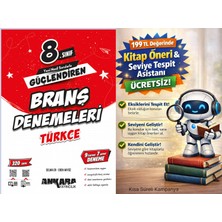 Ankara Yayıncılık 8. Sınıf Türkçe Güçlendiren Branş Denemesi + 199 Tl Seviye Tespit ve Kitap Öneri Asistanı Hediye (Yeni Baskı)