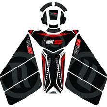 Grippatch Cf Moto 450 Sr (2023-2024) Uyumlu 17 Parça Tank Pad Seti GC16-R1