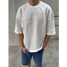 Difransel Jeans Erkek Stockholm Nakışlı Oversize T-Shirt