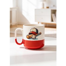 BB Design Beyzbol Sopası Tasarımlı Seramik Baskılı Pro Kupa Bardak 330ML
