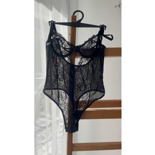 Lovenel Siyah Body Suit