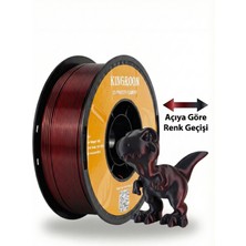 Kingroon Silk Çift Renk (Dual) Pla Filament Kırmızı-Siyah- High Speed (600MM/S) - Bambu Lab ve K1 Uyumlu - 1.75MM 1 kg