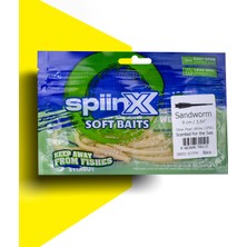 Spiinx Spıınx Sandworm Silikon 9cm 8p Glow Pearl Whıte