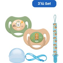 Wee Baby Duo Simetrik Uçlu Emzik 0-6 Ay No:1 Erkek (Kutu ve Band Seti)