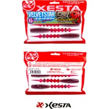 Xesta Velvet Star Silikon Yem 6" 15 cm Crm 4p