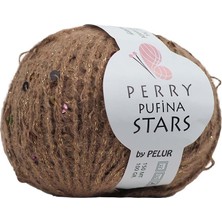 Ritzz Perry Pufina Stars Açık Kahve - Renkli Pul