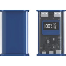 Avcı Teknoloji Market 12000 Mah 22.5W Hızlı Şarj Powerbank Dijital Göstergeli Taşınabilir Şeffaf Şarj Cihazı