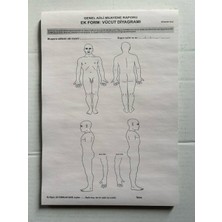 Kültür Matbaası Genel Adli Muayene Raporu Formu Erkek