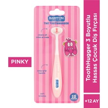 Babyton Toothhugger 3 Boyutlu Hassas Çocuk Diş Fırçası Pinky