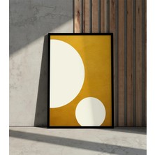 Rosaart Ahşap Çerçeveli Tablo - Modern,minimalist Geometrik,soyut Tasarım,tablo-Çerçeveli Poster