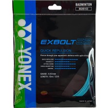 Yonex - Exbolt 63 - 0.63 - 10 M - Turkuaz - Badminton Kordajı