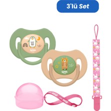 Wee Baby Duo Simetrik Uçlu Emzik 0-6 Ay No:1 Kız (Kutu ve Band Seti)