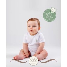 Basic Kısa Kol Çıtçıtlı Body %100 Organik Pamuk ( 0-24 Ay )