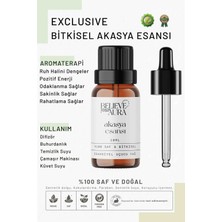 Believe Your Aura Bitkisel Akasya Esansı - %100 Saf ve Bitkisel Buhurdanlık Difizör Exclusive Ortam Kokusu - 10 ml