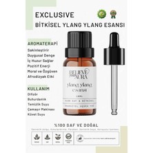 Believe Your Aura Bitkisel Ylang Ylang Esansı - %100 Saf Buhurdanlık Difizör Exclusive Ortam Kokusu - 10 ml