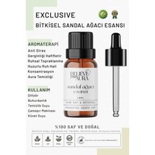 Believe Your Aura Bitkisel Sandal Ağacı Esansı - %100 Saf Buhurdanlık Difizör Exclusive Ortam Kokusu - 10 ml