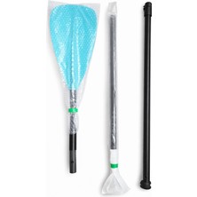 SavaBoards Fiber Glass Sup Küreği – Hafif Tek Taraflı Paddle Board Küreği (Beyaz / Turkuaz)