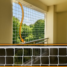 Morilu Güvenlik Filesi 10 cm Göz 6mm Ip - Balkon Inşaat Merdiven Raf Havuz Iş Güvenlik Ağı