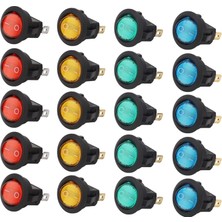 Diyotlab 20 Adet Renkli 12V 20MM Anahtar Marin