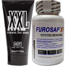Hotxxl 50 ml Erkeğe Günlük Bakım Kremi + Frosap 30LU Erkeğe Özel Anlar Için