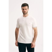 Silvano Erkek Kol Şeritli Bisiklet Yaka Tişört